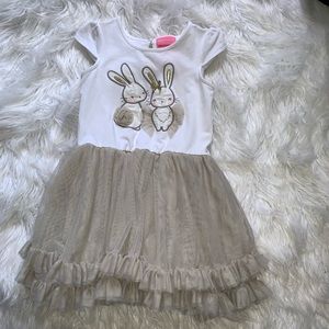 Toddler girl bunny tutu dress